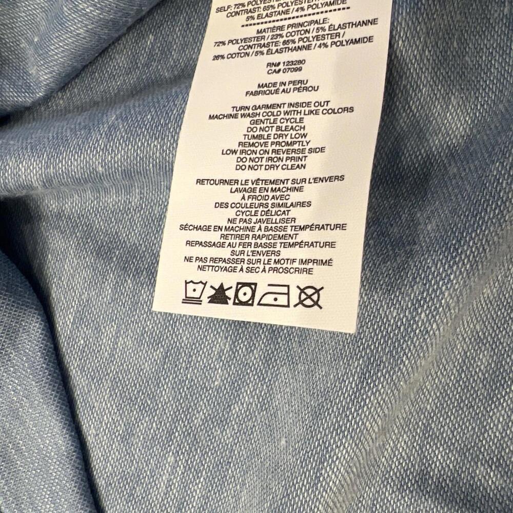 $110 Travis Mathew Blue Featherweight Golf Polo Shirt Size XL Heater Men’s New - Picture 6 of 8